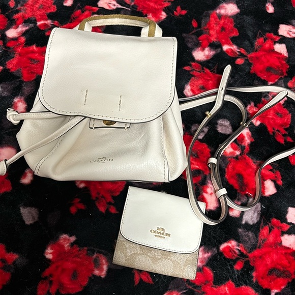 Coach mini backpack with mini wallet - Picture 1 of 9